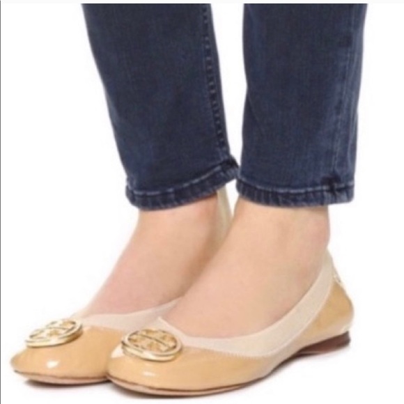 ⭐️ Tory Burch Nude Patent Leather Flats ⭐️ - Picture 6 of 6